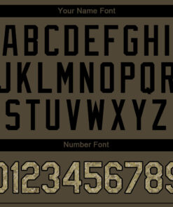 Custom Olive Camo-Black Authentic Salute To Service Baseball Jersey Suit for daily life, Fabric: 95% polyester and 5% spandex, Regular fit, Stitch Color: automatically matched based on patterns